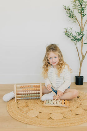 Brooklyn Neutral Xylophone doubles as decor-friendly nursery and playroom accent.
