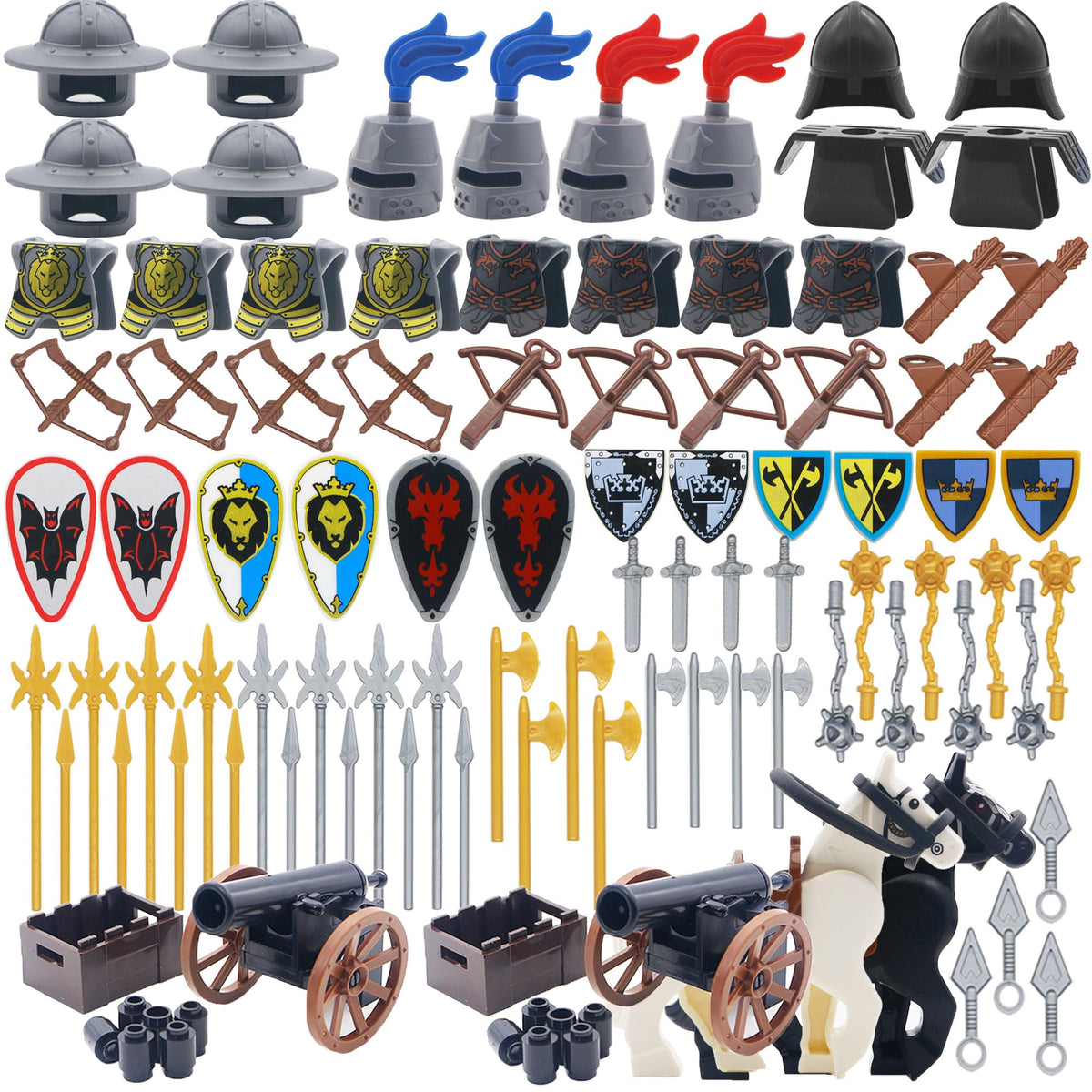 BroTex Knights armor and helmet set for medieval play and imaginative battles