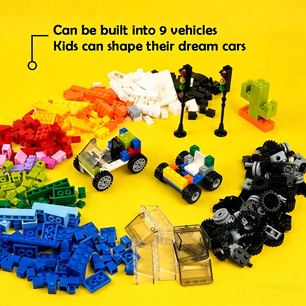 BroTex windshield adds realistic cockpit look for kid-friendly vehicle scenes.