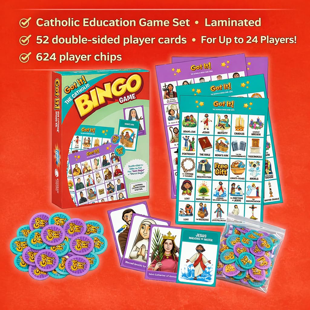 Brother Francis Got It! Church bingo back design for large group play
