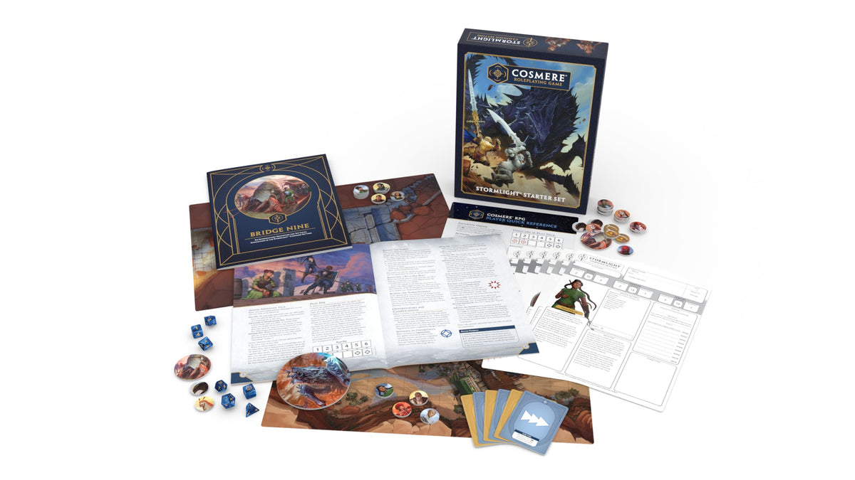 Brotherwise Cosmere Stormlight Starter Set cover inviting beginners to immersive storytelling