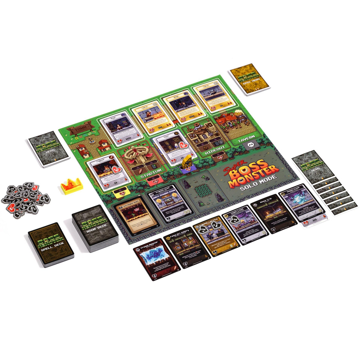 Brotherwise Games Super Boss Monster single-player mode for solo dungeon building and challenges.