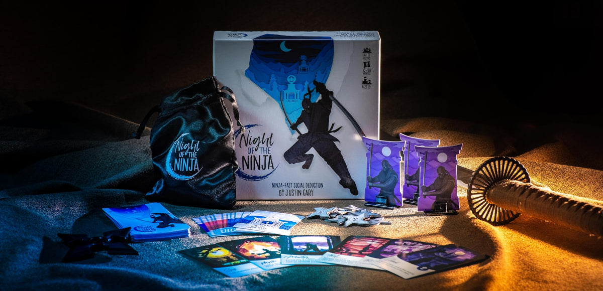 Night of the Ninja cards arranged for a tense group session.