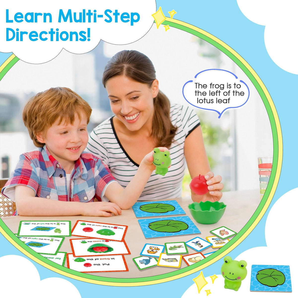 Broytain activity guide outlines easy, play-based learning steps.
