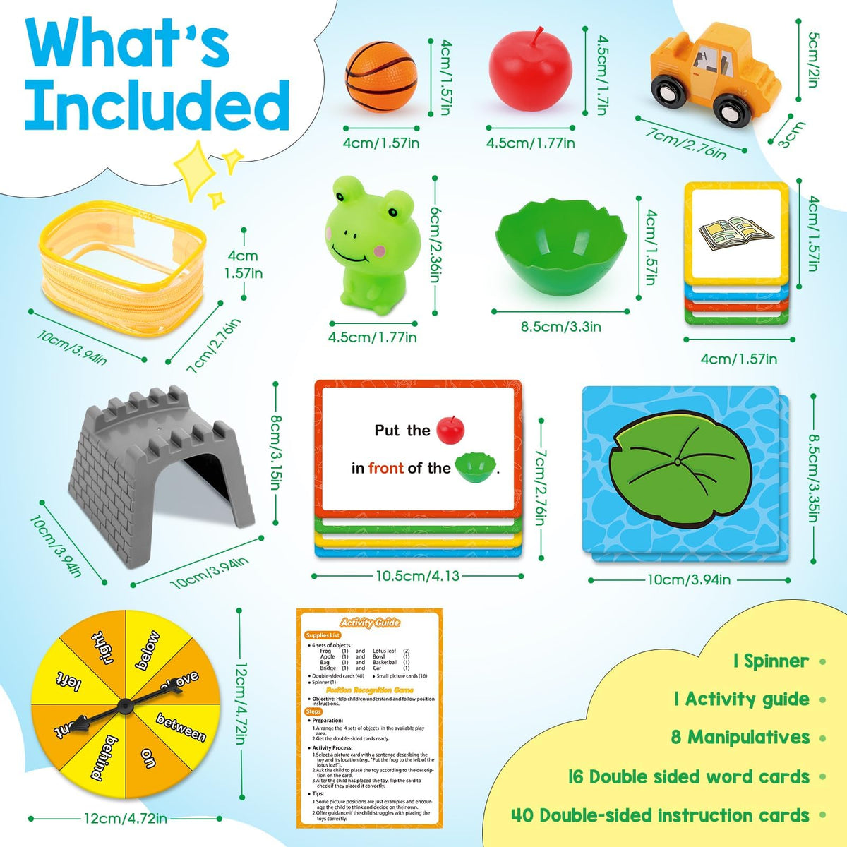 Broytain spinner for positional words adds interactive, turn-based practice.
