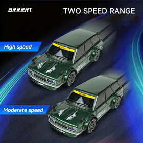 BRRRRT 1:24 RC battery charging for extended play sessions.