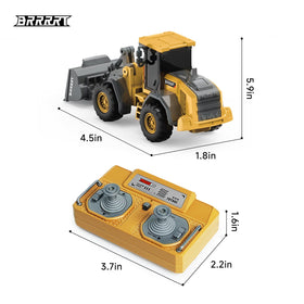 BRRRRT bulldozer push-lift bucket enables realistic small-scale construction actions.