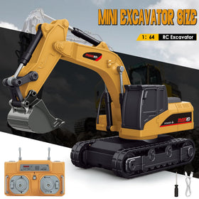 BRRRRT excavator demonstrating digging and lifting motions