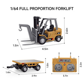 BRRRRT remote-control forklift arm lifting small loads for play.