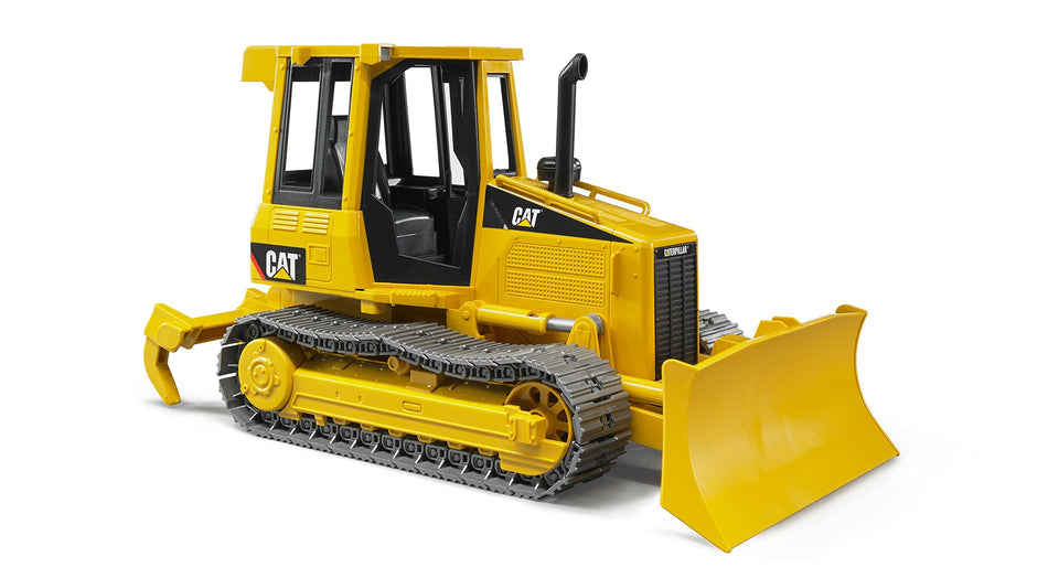 Bruder 02444 Cat Track-Type Tractor front blade ready for dirt and sand play
