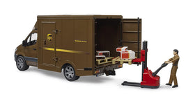 Bruder 02678 MB Sprinter UPS pallet jack included for handling pallets