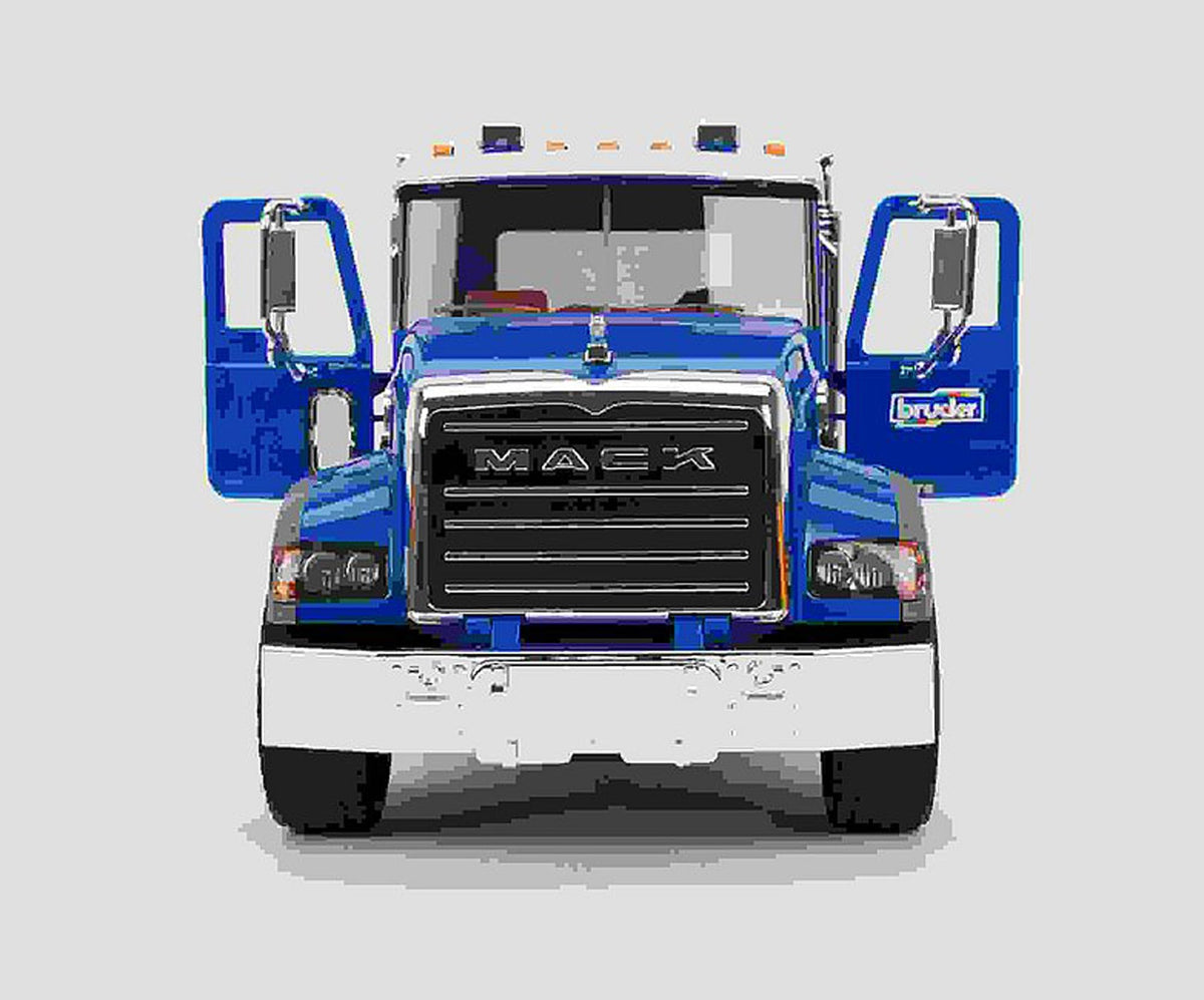 Bruder Mack Granite side chute extensions fit the rear chute