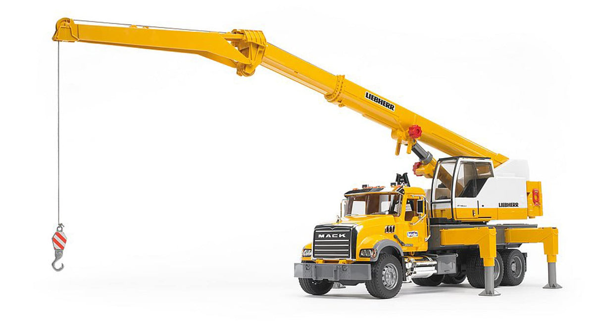 Bruder Mack Granite Liebherr crane truck cab access for easy pretend maintenance