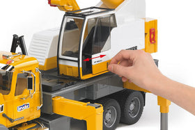 Bruder Mack Granite Liebherr crane truck die-cast hook with smooth lowering