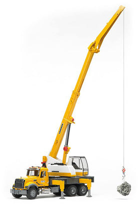 Bruder Mack Granite Liebherr crane truck 1:16 scale for authentic play