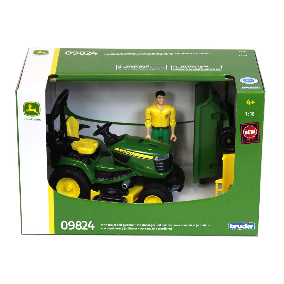 Bruder bworld John Deere gardener with lawnmower included for immediate play