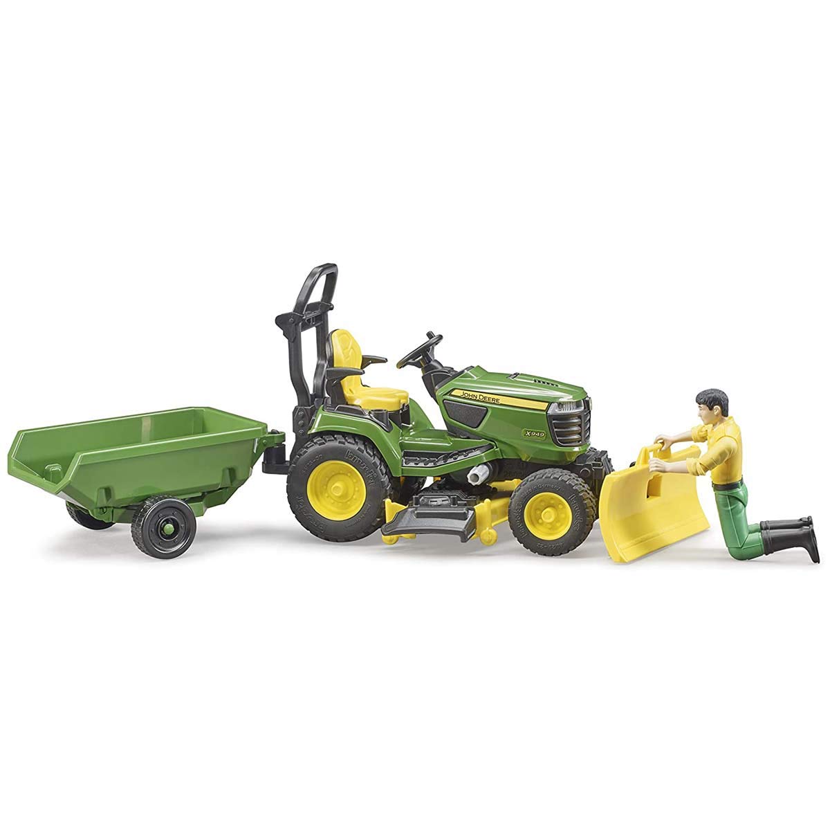 Bruder bworld John Deere lawn tractor removable mower unit for customization
