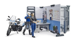 BRUDER bworld Scrambler Ducati police motorbike ready for action