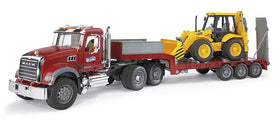 Bruder detachable trailer with fifth wheel clutch for authentic hauling