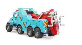 Bruder Mack Granite rescue wrecker towing frame detail with winch allows convincing recoveries