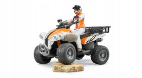 Bruder Quad with Driver bullbar and sturdy build for rugged action