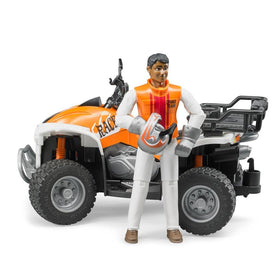 Bruder Quad with Driver side view highlighting rugged profile