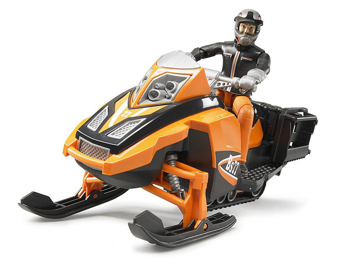 Bruder snowmobile luggage rack with toolbox housing for quick gear access