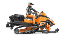 Bruder snowmobile two-seat setup enabling safe passenger lift