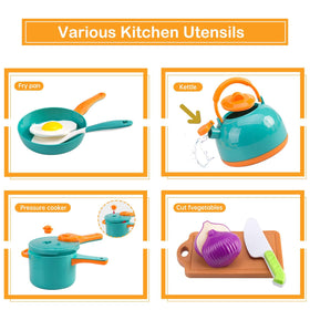 Bruvoalon assorted cooking utensils for kid-friendly stirring and slicing