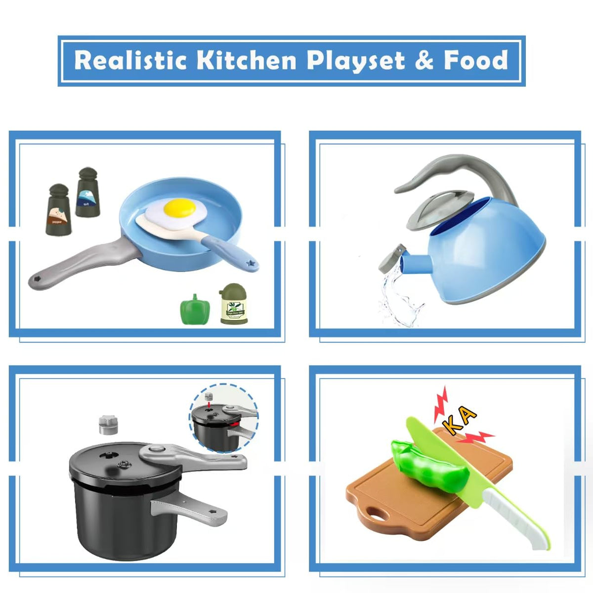 Bruvoalon realistic vegetables boost creative meal making during play.