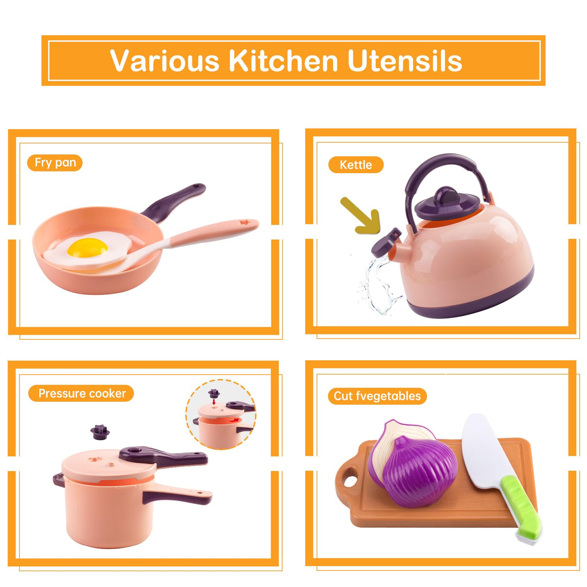 Bruvoalon tableware and utensils support dining role play and sharing with friends.