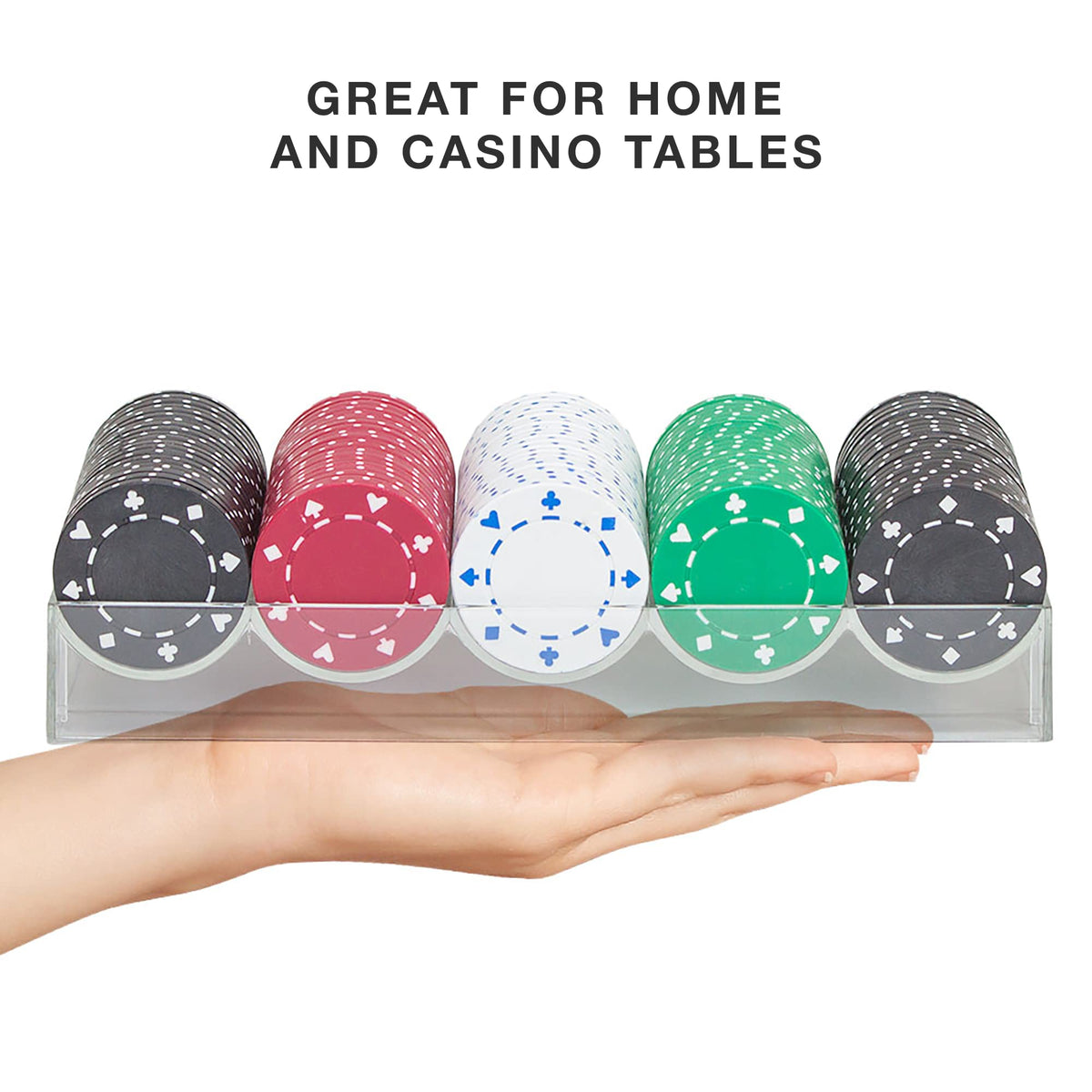 Brybelly chip trays 100-chips capacity ideal for clay tokens