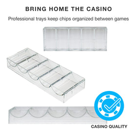 Brybelly clear trays open-face design for quick chip grab