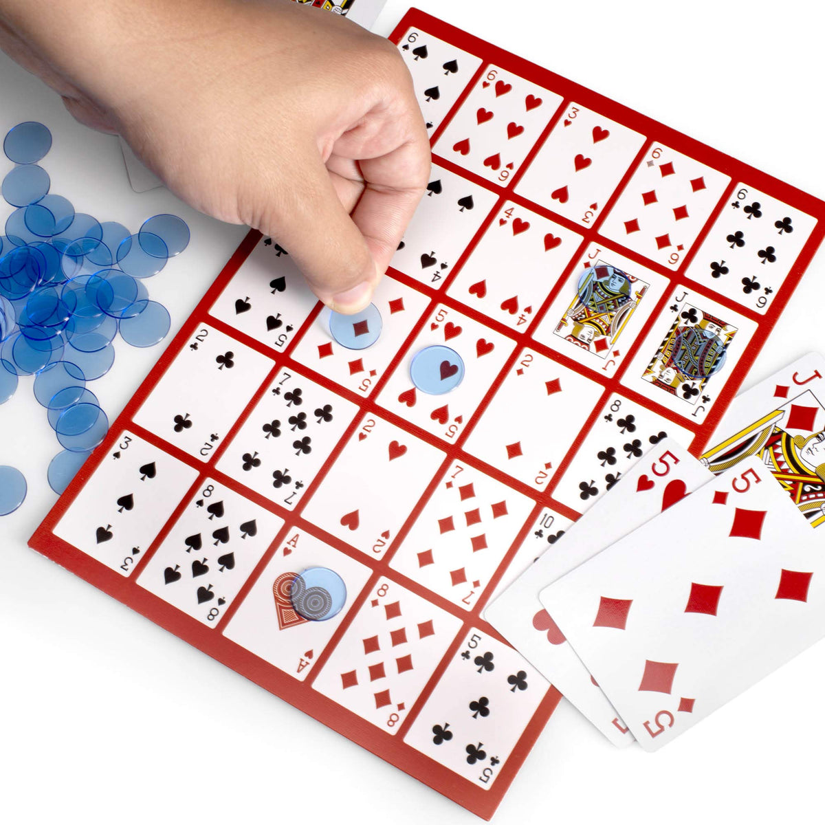 Brybelly Poker Keno Set chips ready for clear bets