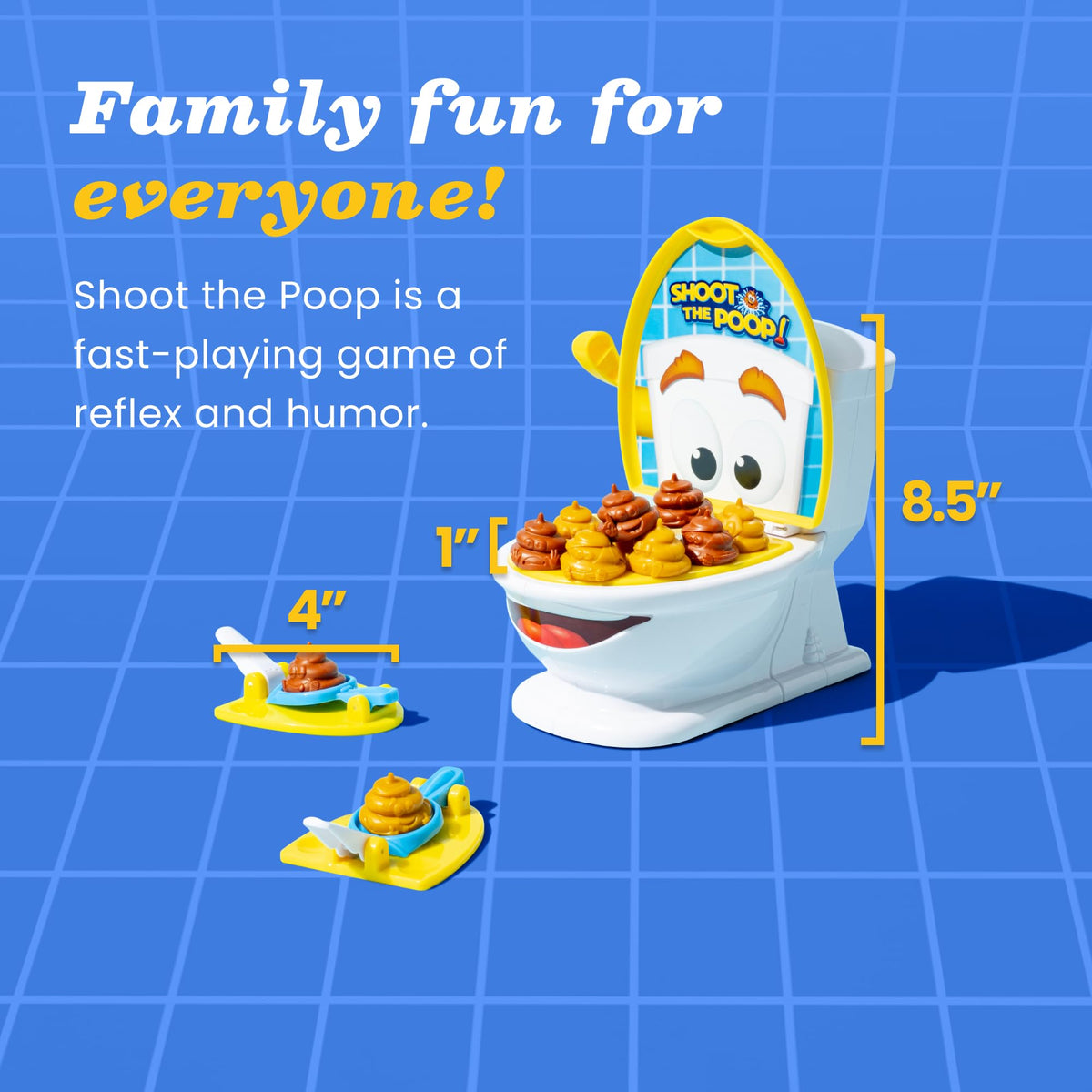 Brybelly Shoot the Poop quick play promoting kid-friendly competition