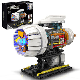 BseSparklion aircraft engine model close-up highlighting realistic details for display and learning.