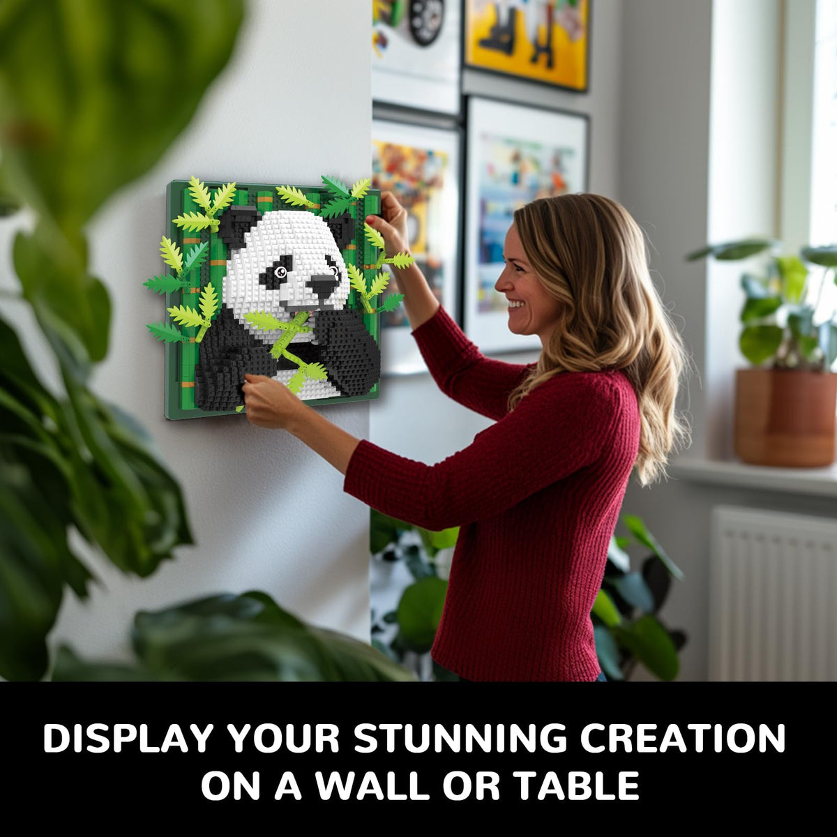 Included assembly instructions guide for BseSparklion panda set
