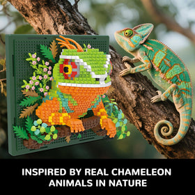 BseSparklion chameleon 1376-piece kit offers a rewarding assembly journey.