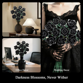 BseSparklion black roses gift idea for gothic lovers.