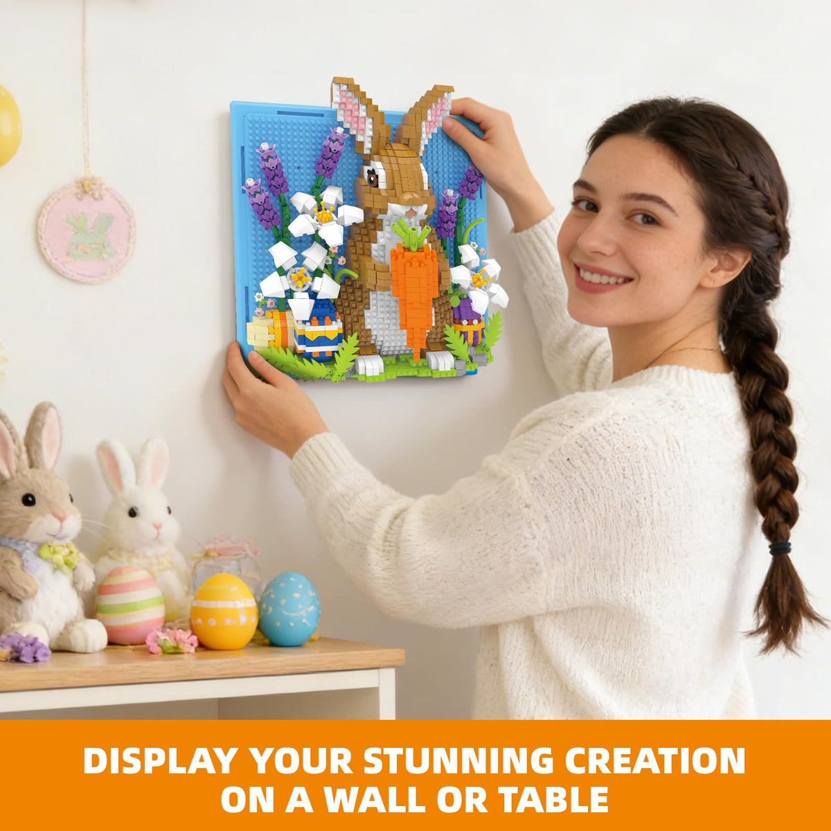 BseSparklion gift-ready packaging enhances Easter bunny set as a thoughtful present.
