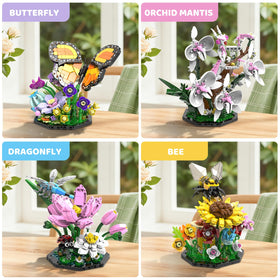 BseSparklion orchid mantis model aids imaginative play and STEM exploration.