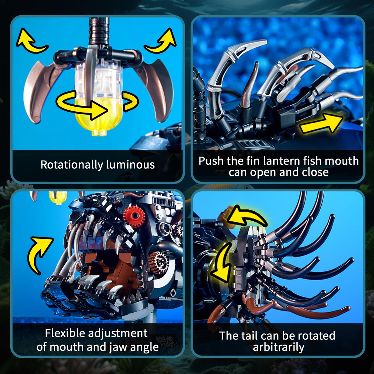 BseSparklion jaw movement simulates hunting action on display
