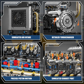 BseSparklion movable pistons showcase engine cycles in real time.