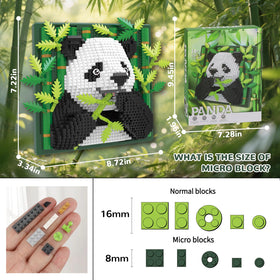 BseSparklion micro mini panda blocks set for creative building