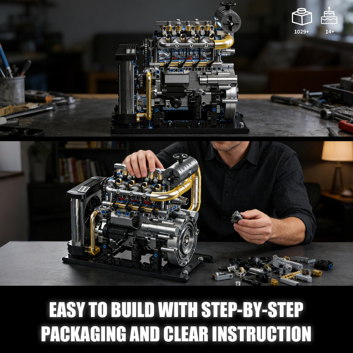 BseSparklion step-by-step color instructions for easy assembly.
