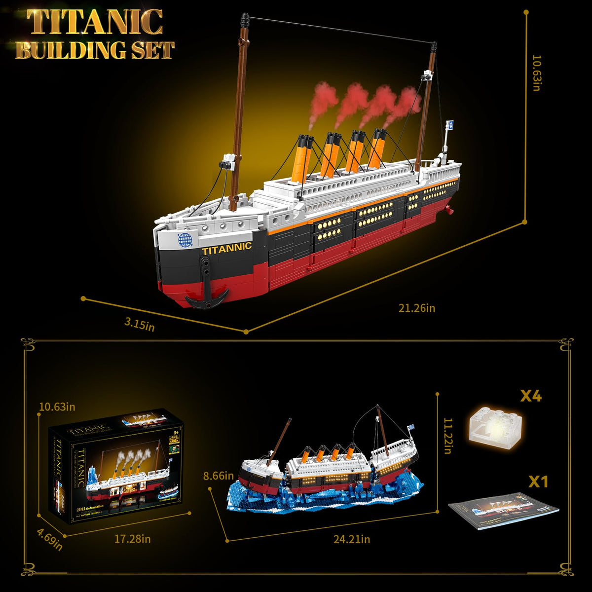 BseSparklion Titanic finished model makes a striking display piece