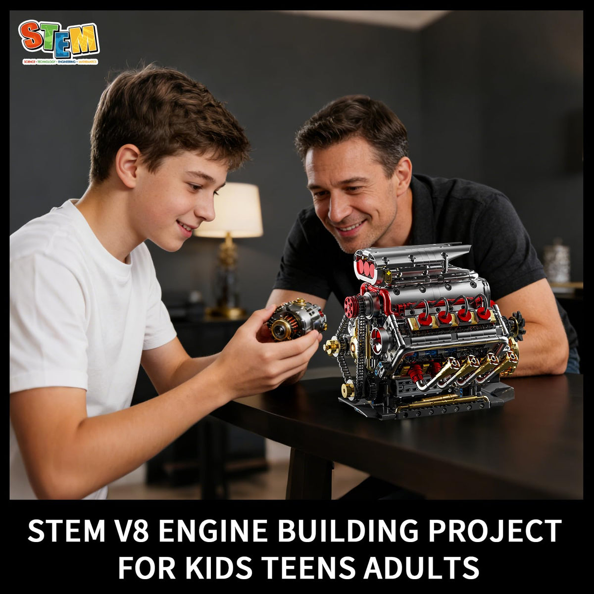 BseSparklion V8 exhaust system detail enriches model accuracy and display