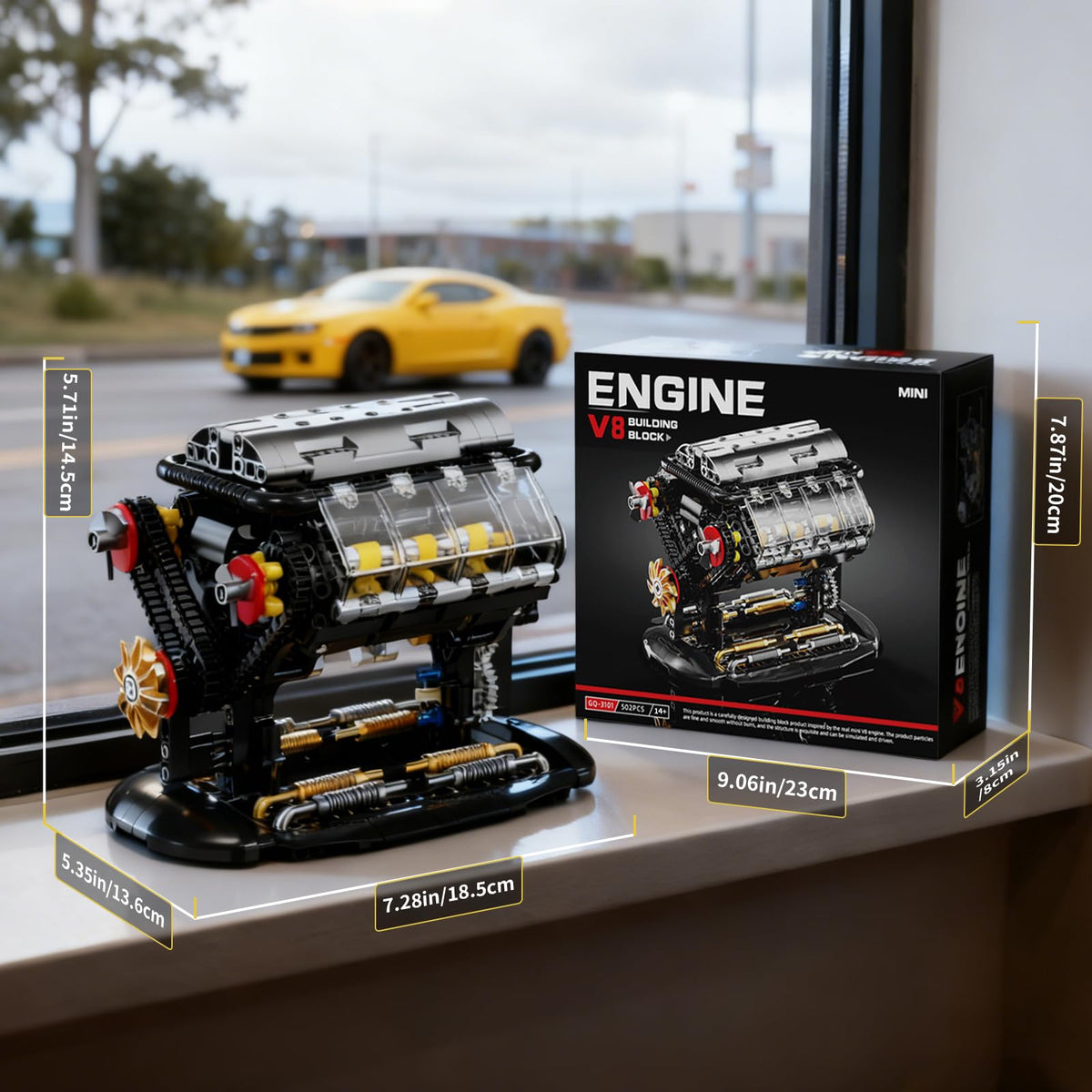 BseSparklion V8 engine model gift idea for STEM enthusiasts