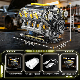BseSparklion V8 engine model kit in action for enthusiasts