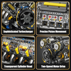 BseSparklion V8 turbocharger close-up highlights performance concepts